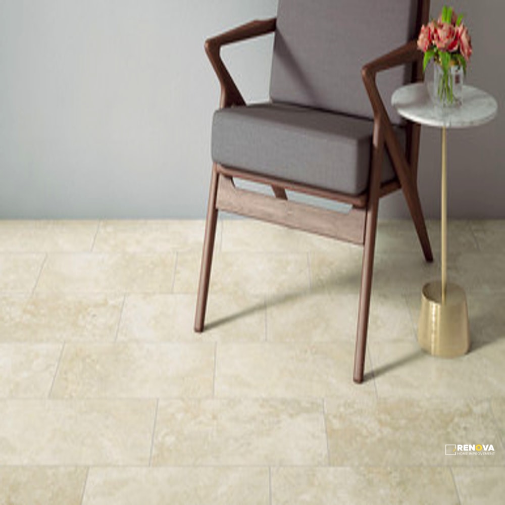 CROSSVILLE STONE FICTION TRAVERTINE IVORY 12X24 FIELD UNPOLISHED - 3