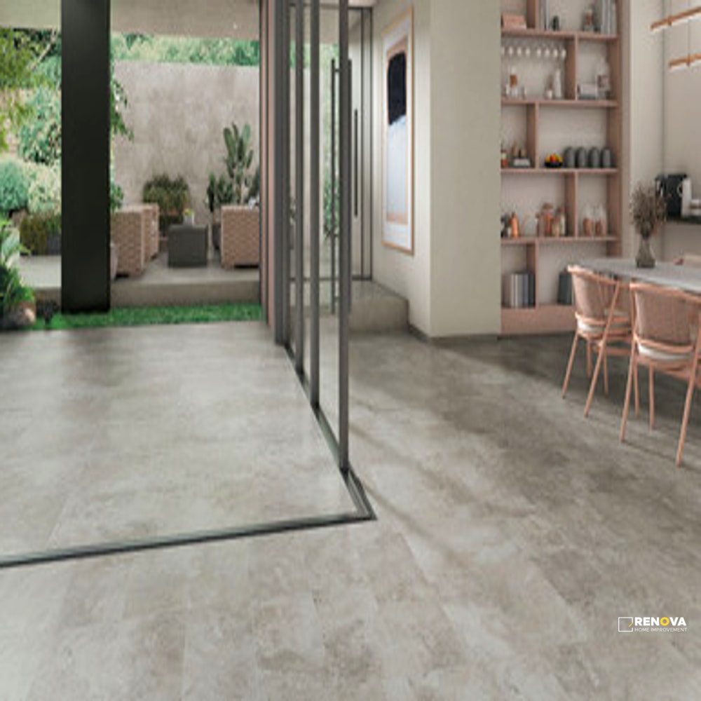 CROSSVILLE STONE FICTION TRAVERTINE SILVER 12X24 FIELD UNPOLISHED - 4