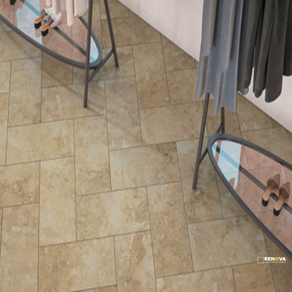CROSSVILLE STONE FICTION TRAVERTINE COFFEE 24X24 FIELD UNPOLISHED - 3