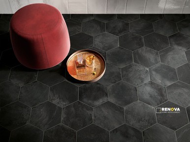 TROPICAL MATTE HEXAGON 8-1/2" - 2