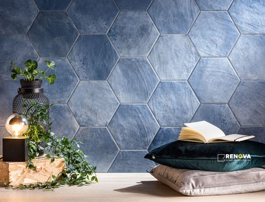 TROPICAL MATTE HEXAGON 8-1/2"