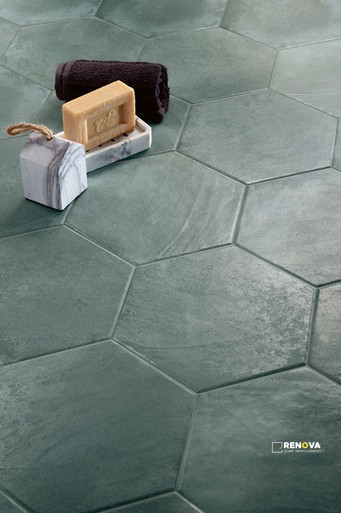 TROPICAL MATTE HEXAGON 8-1/2" - 4