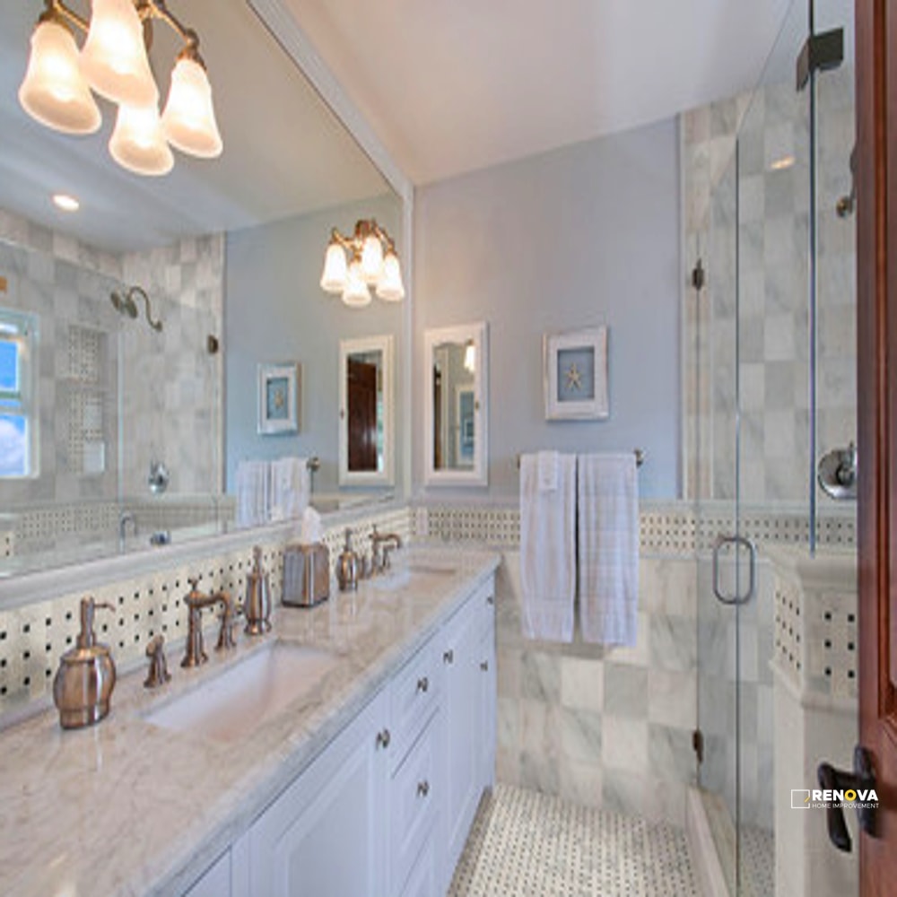 ARABESCATO CARRARA HONED BASKETWEAVE MOSAIC - 2