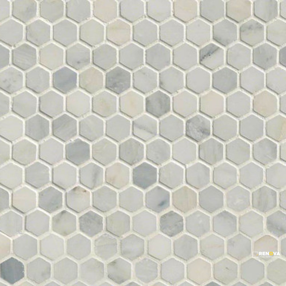 ARABESCATO CARRARA HONED HEXAGON 1" - 3