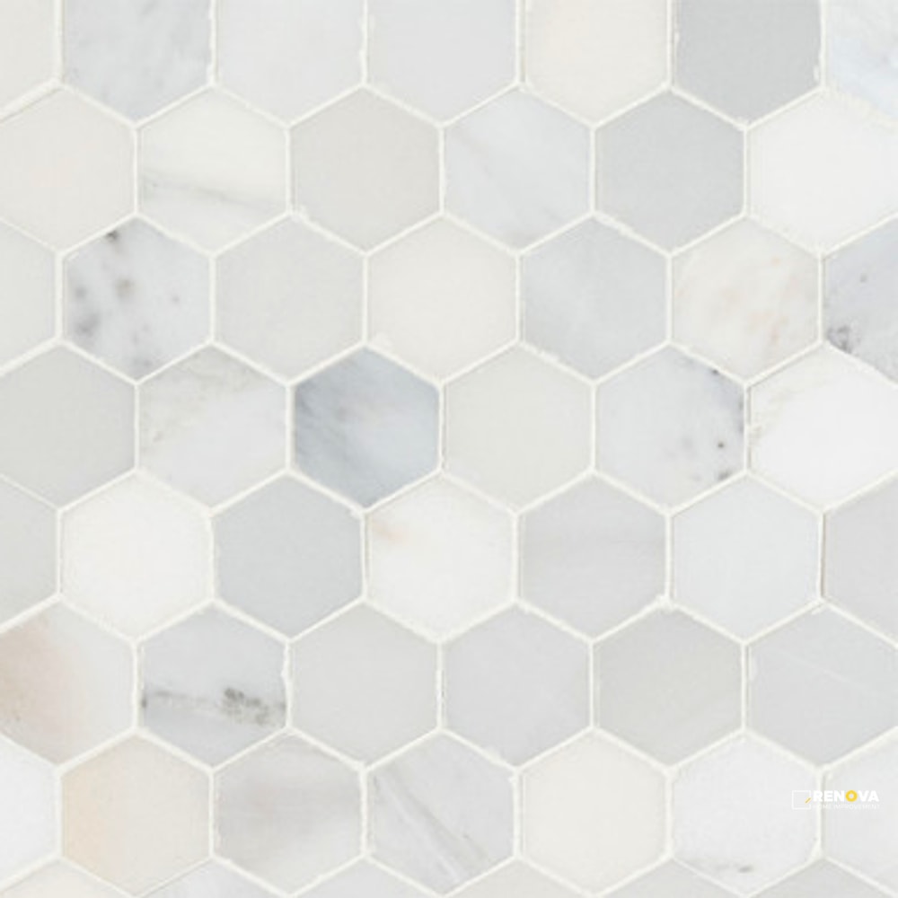 ARABESCATO CARRARA HONED HEXAGON 2" - 3