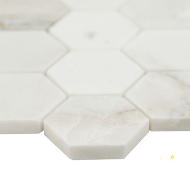ARABESCATO VENATO WHITE 2" HEX HONED - SMOT-ARAVEN-2HEXH - 4