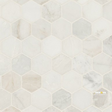 ARABESCATO VENATO WHITE 2" HEX HONED - SMOT-ARAVEN-2HEXH - 5