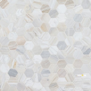 ATHENA GOLD 2" HEXAGON HONED - SMOT-ATHGOL-2HEXH - 3