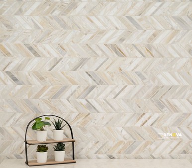 ATHENA GOLD CHEVRON PATTERN HONED - 2