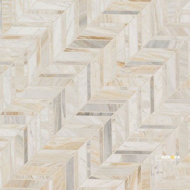 ATHENA GOLD CHEVRON PATTERN HONED - 5