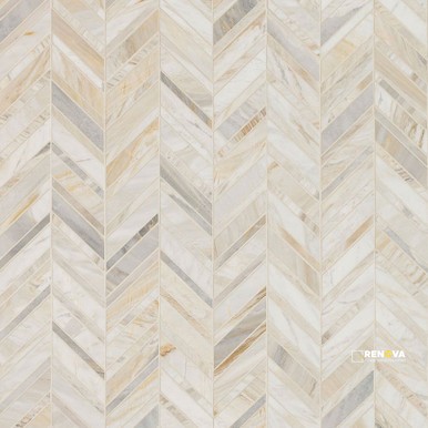 ATHENA GOLD CHEVRON PATTERN HONED