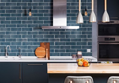 BAY BLUE GLAZED HANDCRAFTED 4X12 ( 4.95 SF PER BOX ) - 3