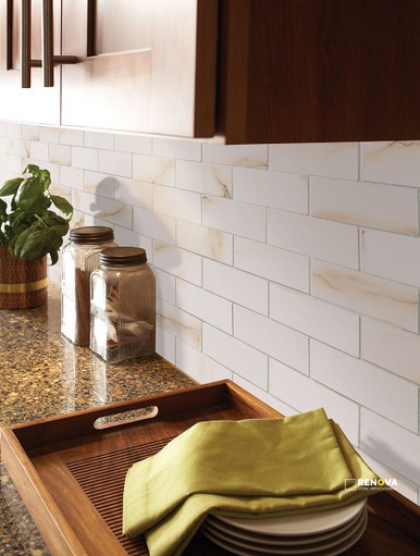 ARIA BIANCO 2X4 MOSAIC POLISHED ( 8 SF PER BOX )