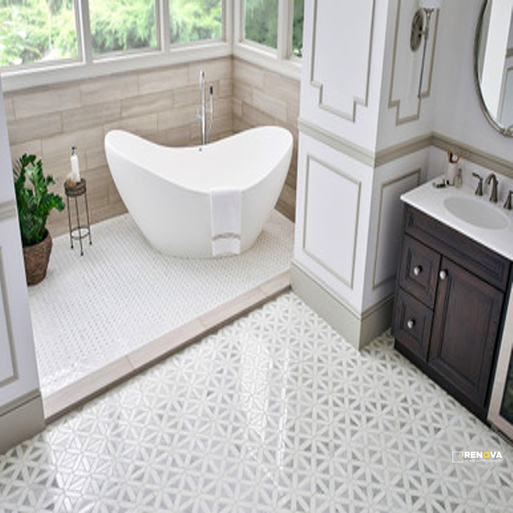 BIANCO DOLOMITE GEOMETRICA POLISHED - 2