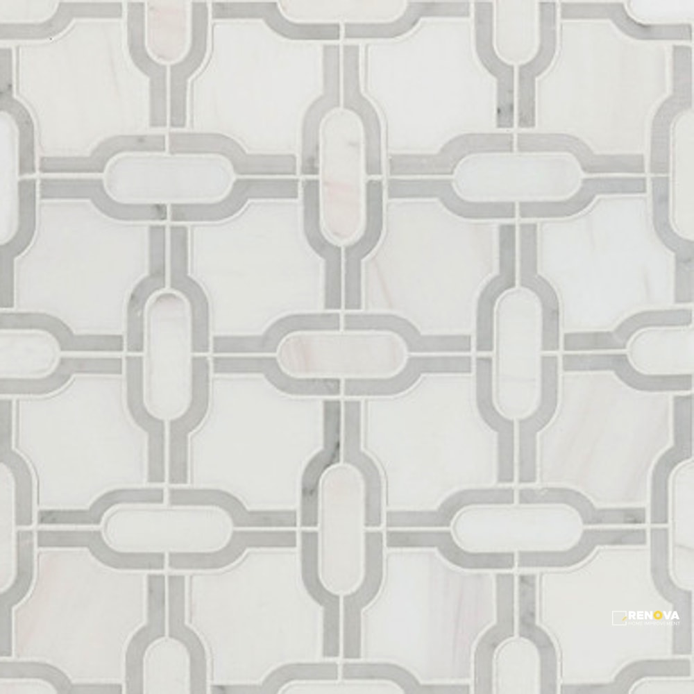 BIANCO GRIDWORK POLISHED 10MM - 5