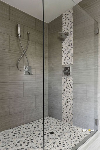BLACK AND WHITE PEBBLES PATTERN TUMBLED ( 9 SF PER BOX ) - 4