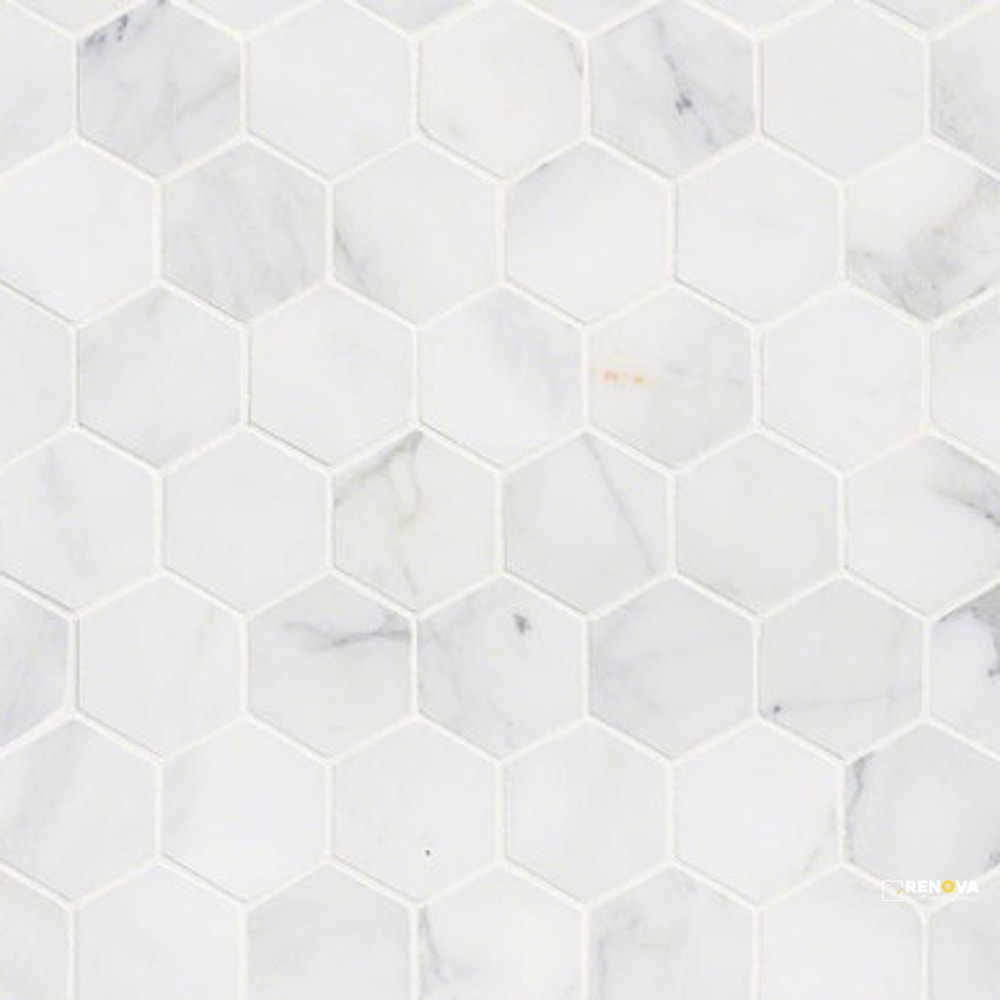CALACATTA CRESSA HONED HEXAGON 2" - 3