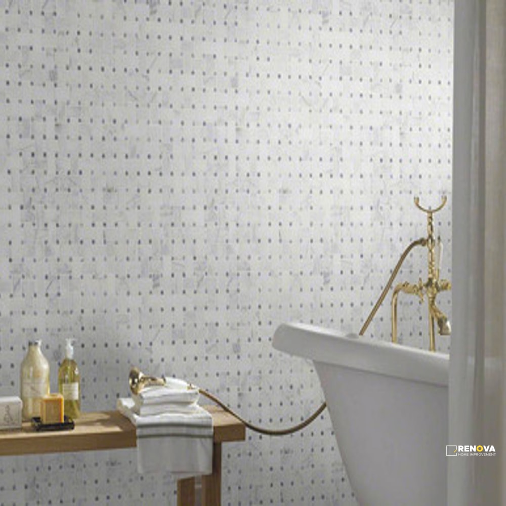 CALACATTA CRESSA HONED BASKETWEAVE MOSAIC