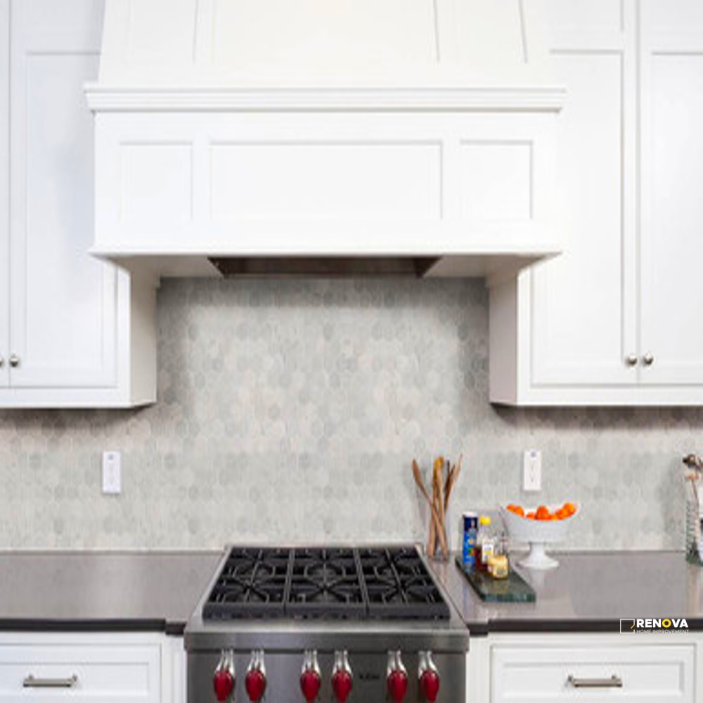 CARRARA WHITE POLISHED HEXAGON MOSAIC 2" - 2