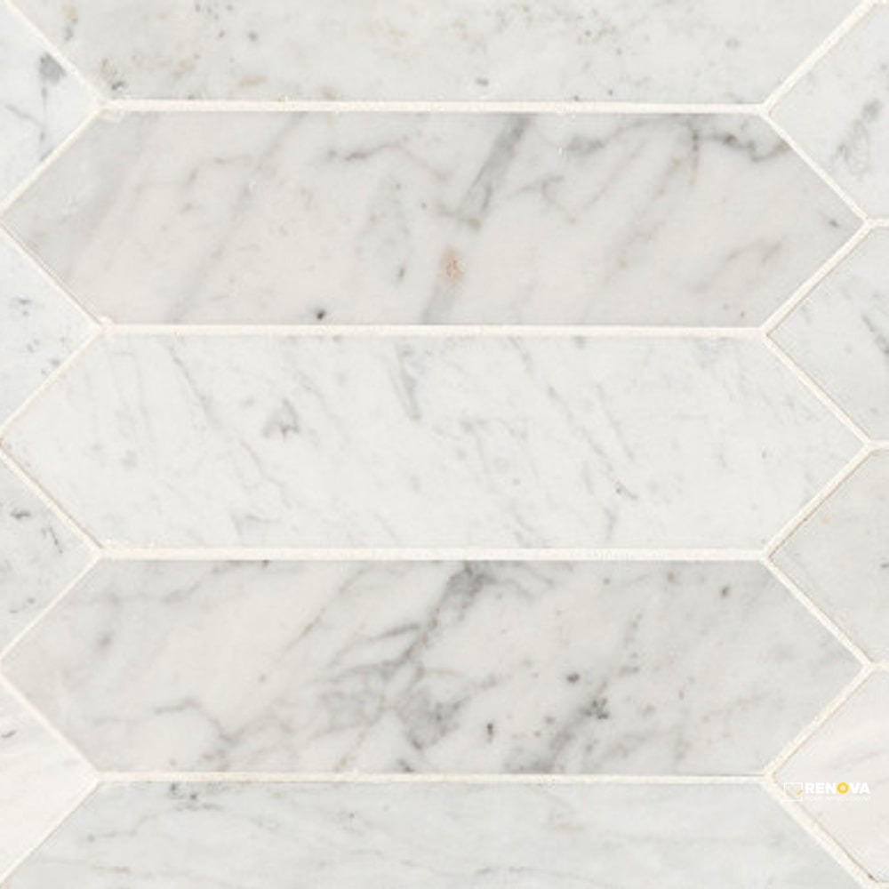 CARRARA WHITE 3X12 PICKET HONED