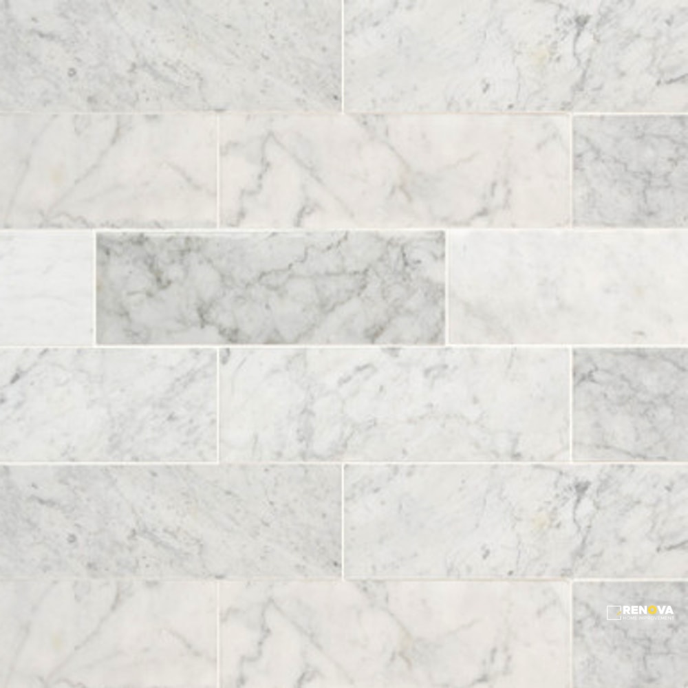 CARRARA WHITE 4X12 HONED ( 4.95 SF PER BOX ) - 2