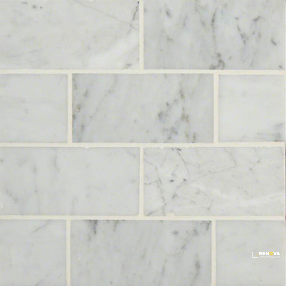 CARRARA WHITE 3X6 POLISHED ( 5 SF PER BOX ) - 2