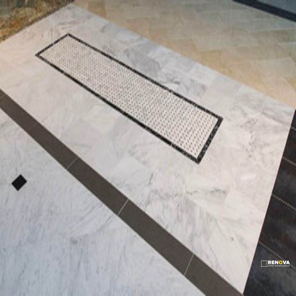 ARABESCATO CARRARA HONED BASKETWEAVE MOSAIC