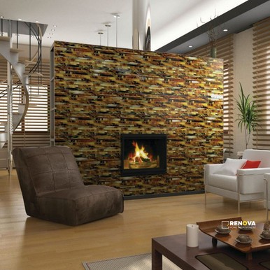 SERENADE GLASS RANDOM INTERLOCKING MOSAIC - 12X12