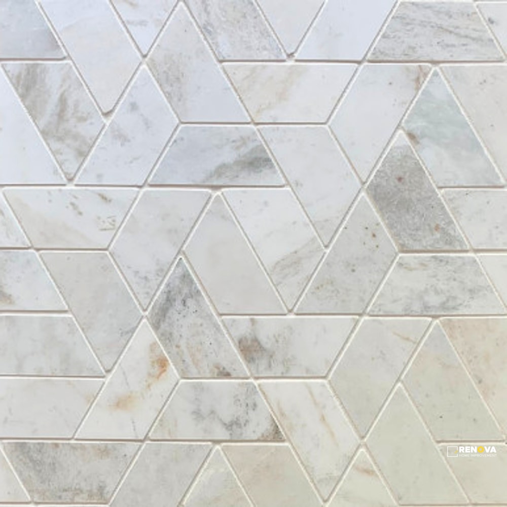 CASHMERE WHITE GENERATION Z HONED DOUBLE HEXAGON MOSAIC