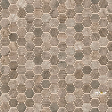 DRIFTWOOD HEXAGON MOSAIC 6MM - 3