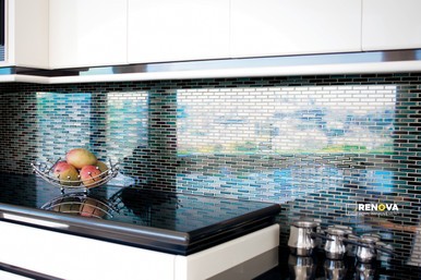 CROSSVILLE GLASS BLOX MOONBEAM 1/2X2 MOSAIC .9385 SF/SHT - 2