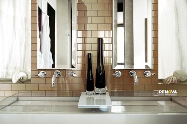 CROSSVILLE GLASS BLOX LATTE 2X4 MOSAIC .9385 SF/SHT - 2