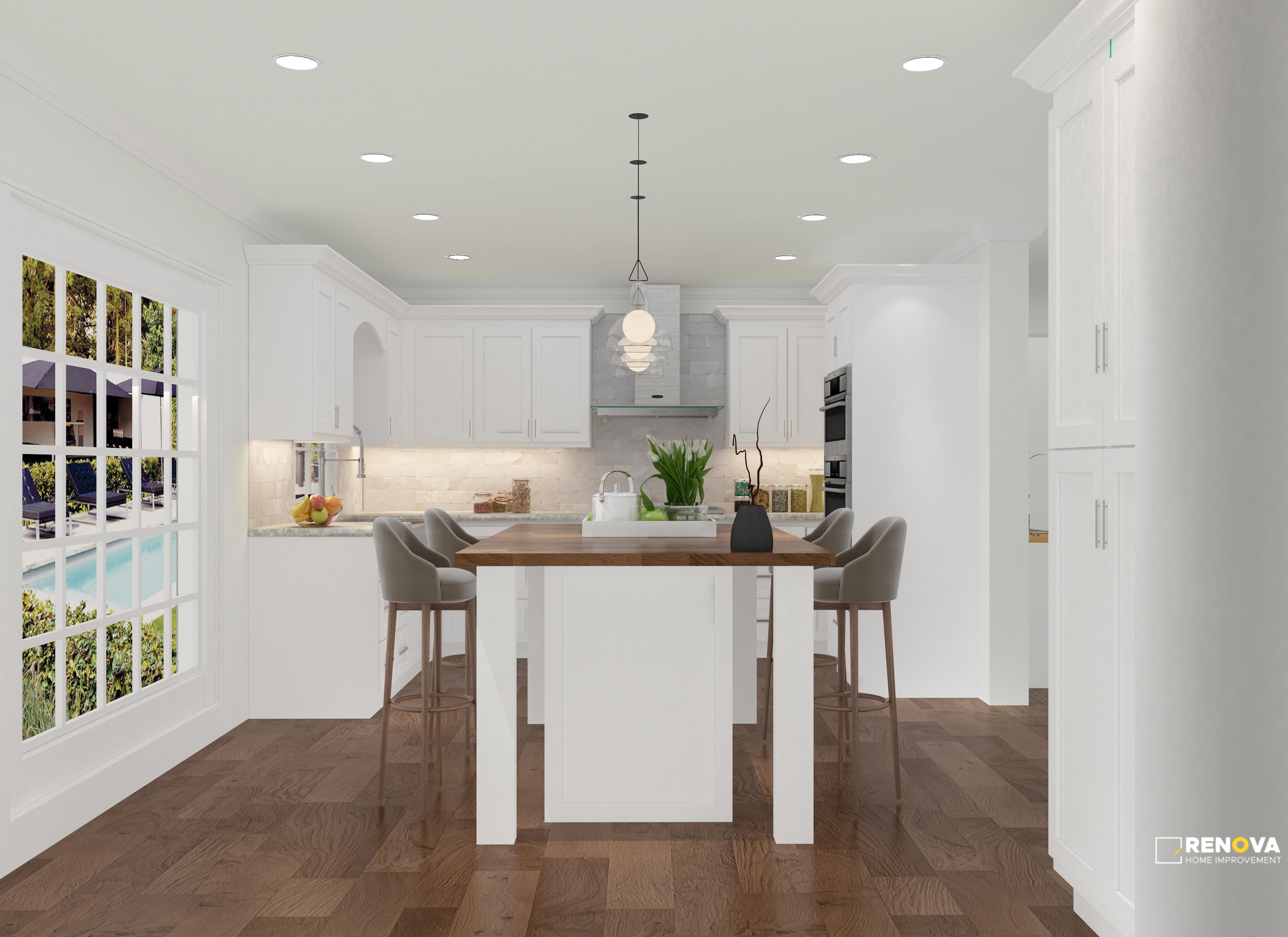 Bright White Shaker (S8) - LUBAN Cabinetry - 2