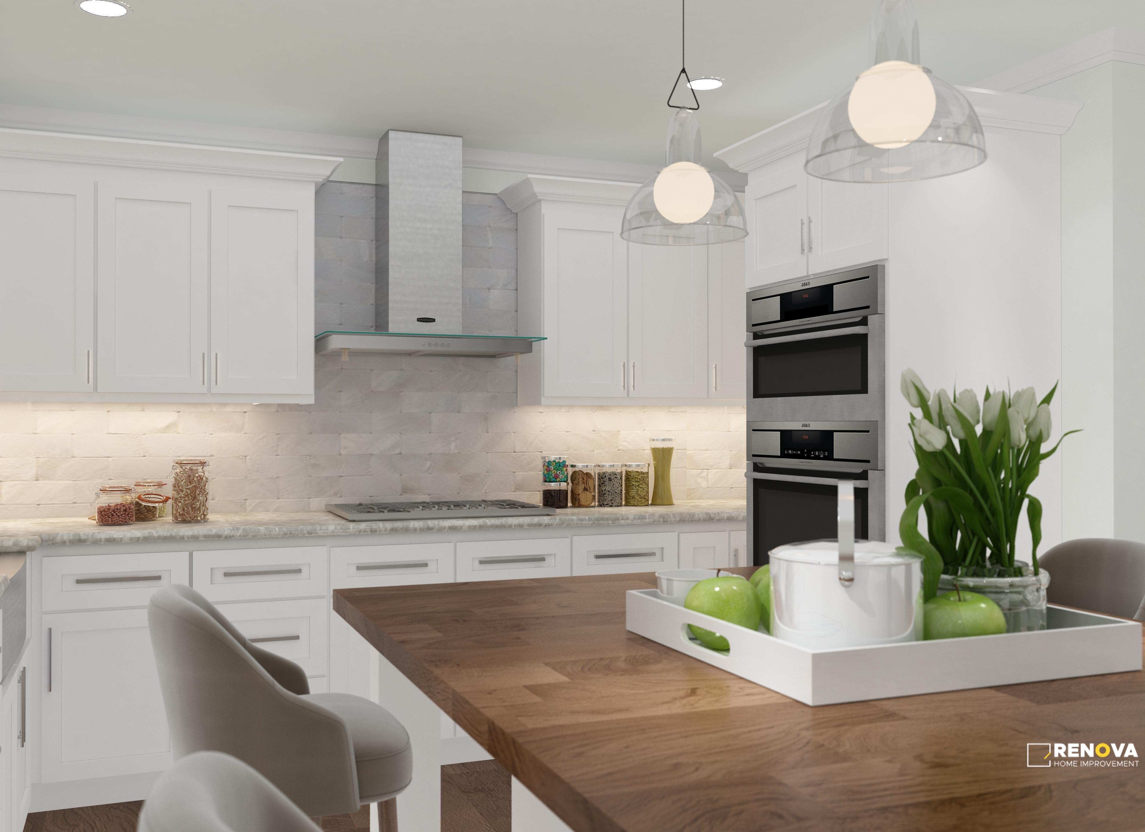 Bright White Shaker (S8) - LUBAN Cabinetry - 3