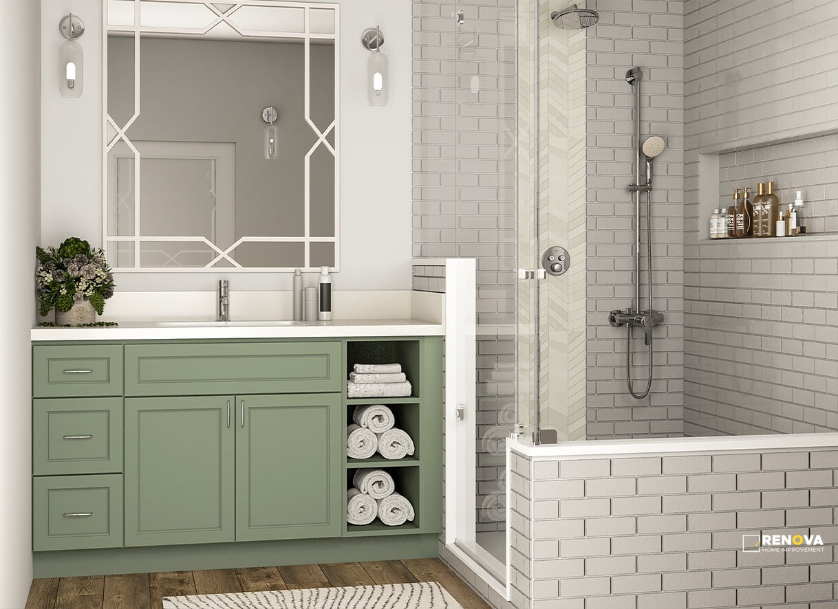 Sage Green (E3) - LUBAN Cabinetry - 3