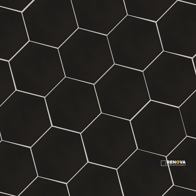 HEXLEY GRAPHITE 9X10.5 HEXAGON ( 6.888 SF PER BOX ) - 5