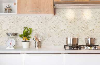 ARABESCATO VENATO WHITE 1X2 HERRINGBONE HONED - 4