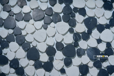 APHRODITE PANDA HONED MOSAIC 12" X 12" - 4