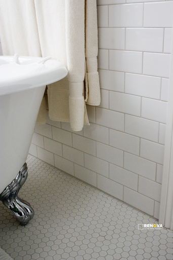 AURORA HEX MOSAIC 1" MATTE WHITE - TILSHO135