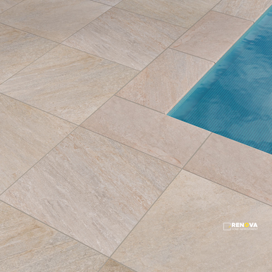 ARTERRA PAVER QUARTZ BEIGE 24X24X2CM ( 8 SF PER BOX ) - 2
