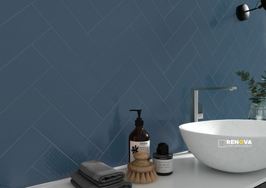 URBANO NAVY 4X12 GLOSSY MIX ( 9.69 SF PER BOX ) - 3