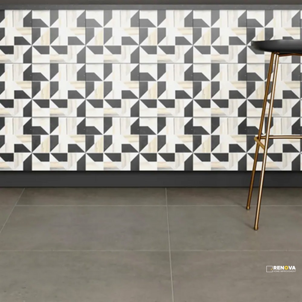 MODNI QUIN BLEND MOSAIC HONED 11-5/8" X 11-5/8"