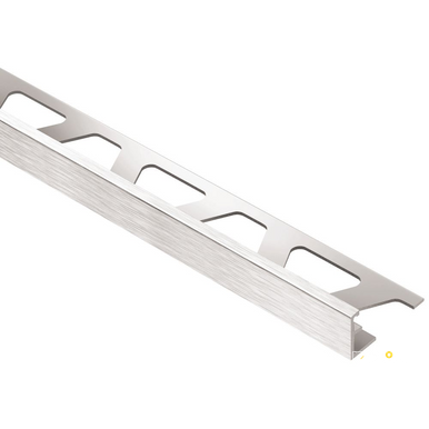 KERDI SCHLUTER SCHIENE A100ACGB BRUSHED CHROME "L" SHAPED EDGE TRIM 3/8" - ARIA100ACGB