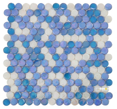 LAGUNA BEACH PENNY MOSAIC 11.25" X 11.25"