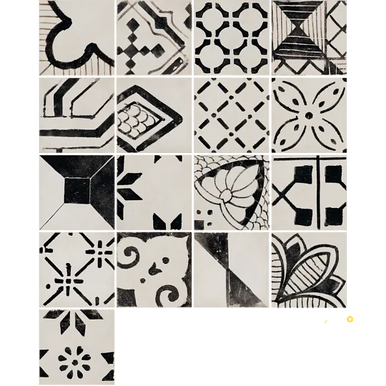 RIGGIOLE BIANCO MIX 12" X 12" - 2