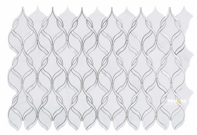 PRESTIGE PEARL SNOW MOSAIC 7.25" X 12" - 5