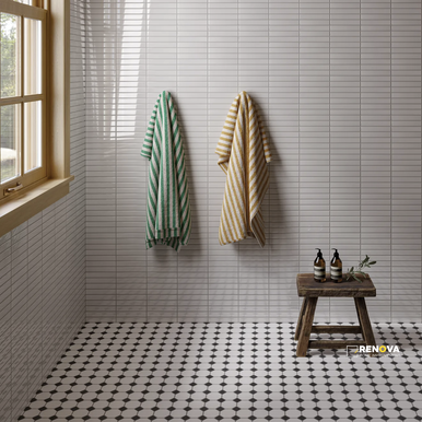 LE CAFE MATTE OCTAGON WHITE/BLACK MOSAIC - 2