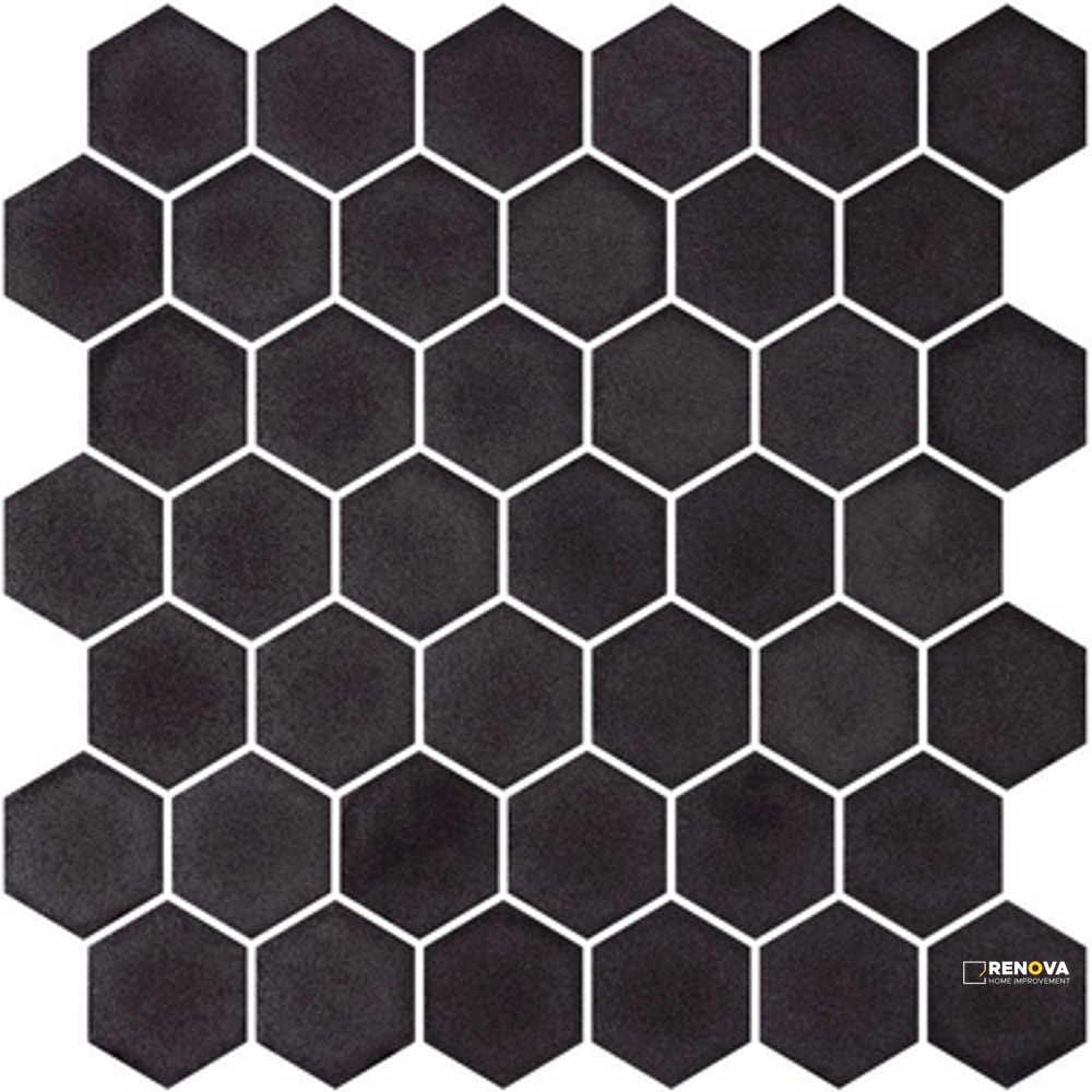 STONEGLASS XL BLACK MOSAIC 11.25" X 11.25"