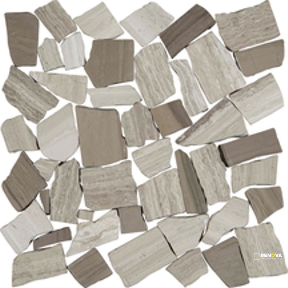 PIETRA ART PEBBLES RUSTIC BIRCH FLAT 12" X 12" - 4