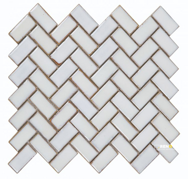 TANGO WHITE LARGE MOSAIC 9.5" X 11"